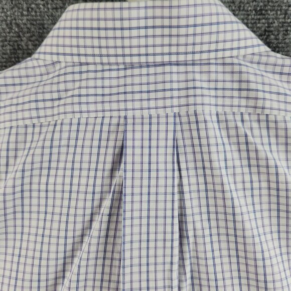 Brooks Brothers 16.5 33 Blue Non-Iron Check Cotton Regent Long Sleeved Men Shirt - Picture 15 of 15